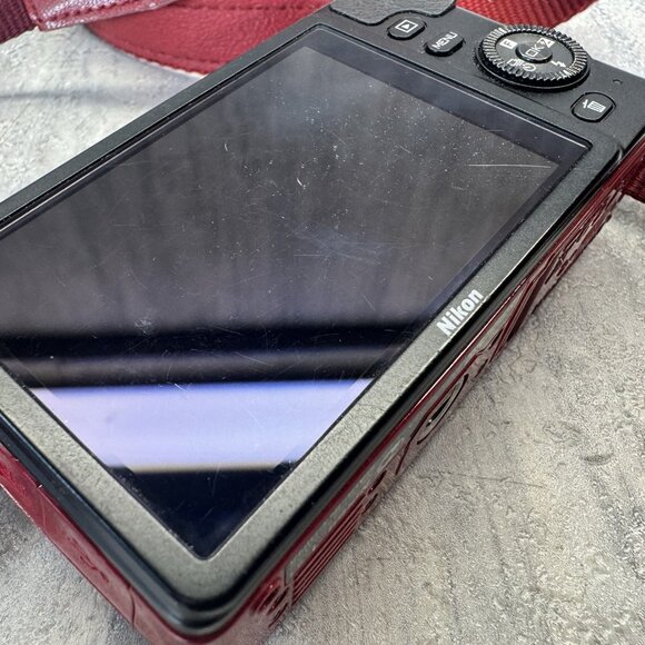 Nikon 1 S1 Mirrorless Point & Shoot Digital Camera Red Body Only For Parts - Picture 8 of 11